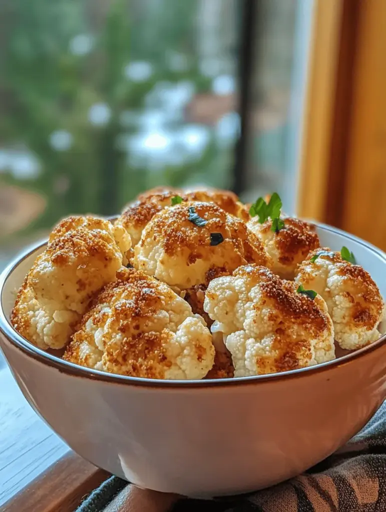 Discover the ultimate side dish with this crispy roasted cauliflower recipe! Perfectly seasoned and oven-roasted to perfection, this cauliflower is not only delicious but also packed with nutrients. It's an easy and healthy addition to any meal, whether you're serving it for a weeknight dinner or holiday feast. Say goodbye to boring veggies and say hello to this flavorful, crunchy delight that everyone will love. Try it today!