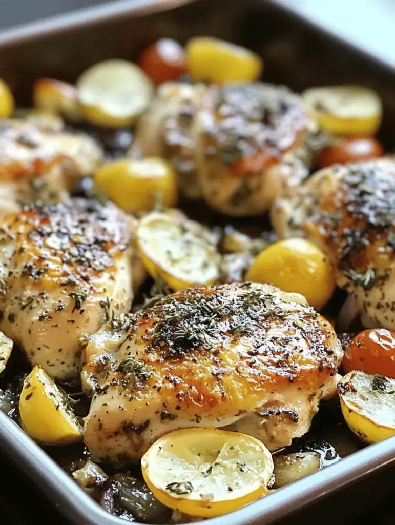 Discover the deliciousness of Greek-Inspired Sheet Pan Chicken! This easy recipe combines juicy chicken thighs with vibrant vegetables and traditional Mediterranean flavors for a quick weeknight dinner. Just toss everything on a single sheet pan, and you'll have a satisfying meal that's both healthy and packed with taste. Perfect for busy nights or meal prep, this dish is sure to delight your family. Explore this flavorful one-pan wonder today!