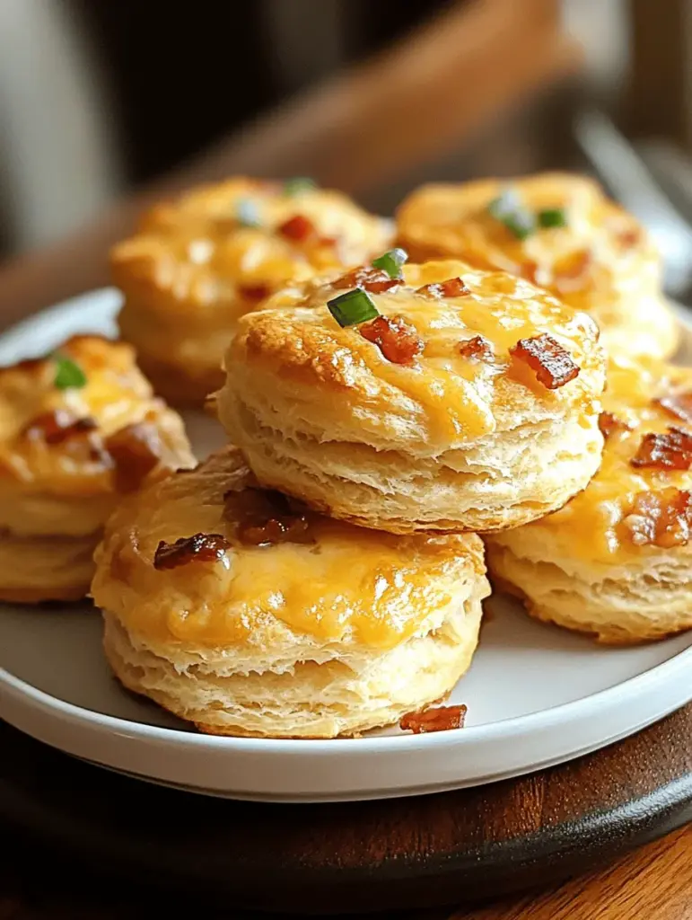 Discover the ultimate recipe for Irresistibly Flaky Bacon Cheddar Biscuits that will make your taste buds dance! Perfect for breakfast, brunch, or as a savory snack, these biscuits are packed with crispy bacon and rich cheddar cheese. Flaky on the outside and tender on the inside, they are sure to impress at any gathering. Easy to make and utterly delicious, these biscuits are a must-try for all biscuit lovers! Save this recipe for your next cooking adventure!