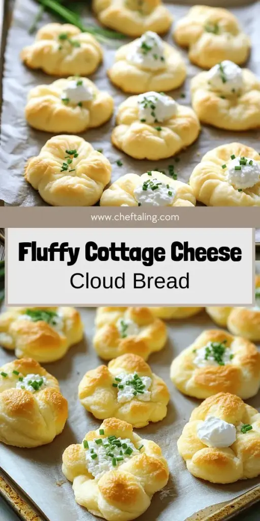 Unleash your baking skills with my Fluffy Cottage Cheese Cloud Bread recipe! This easy, low-carb bread uses just a few ingredients for a delightfully light texture that everyone will love. Perfect for sandwiches, snacks, or as a meal prep option, this versatile bread can be flavored to your preference. Ready to impress your family and friends? Click through to discover the full recipe and start baking today!