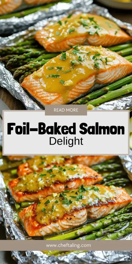 Enjoy a delicious and healthy dinner with this Baked Salmon in Foil with Asparagus and Lemon Garlic Sauce recipe! Perfectly cooked salmon paired with fresh asparagus and a zesty lemon garlic sauce makes a delightful meal that is quick and easy to prepare. Discover tips for selecting the best ingredients and perfecting your technique. Click through to explore the full recipe and enjoy a flavorful feast that will impress your family and friends!