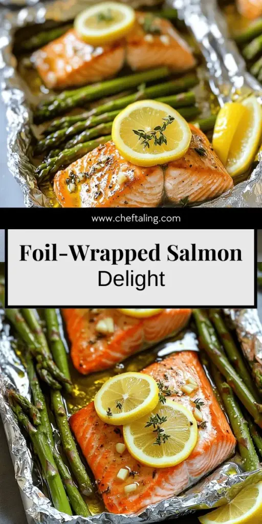 Discover the perfect healthy dinner with this Baked Salmon in Foil with Asparagus recipe! This simple dish combines juicy salmon and crisp asparagus wrapped in foil for a quick, hassle-free meal. Learn step-by-step how to achieve tender and flavorful salmon, plus tips for customizing with your favorite ingredients. Ready to impress your family with a delicious and nutritious dinner? Click through to explore the full recipe and elevate your weeknight meals!