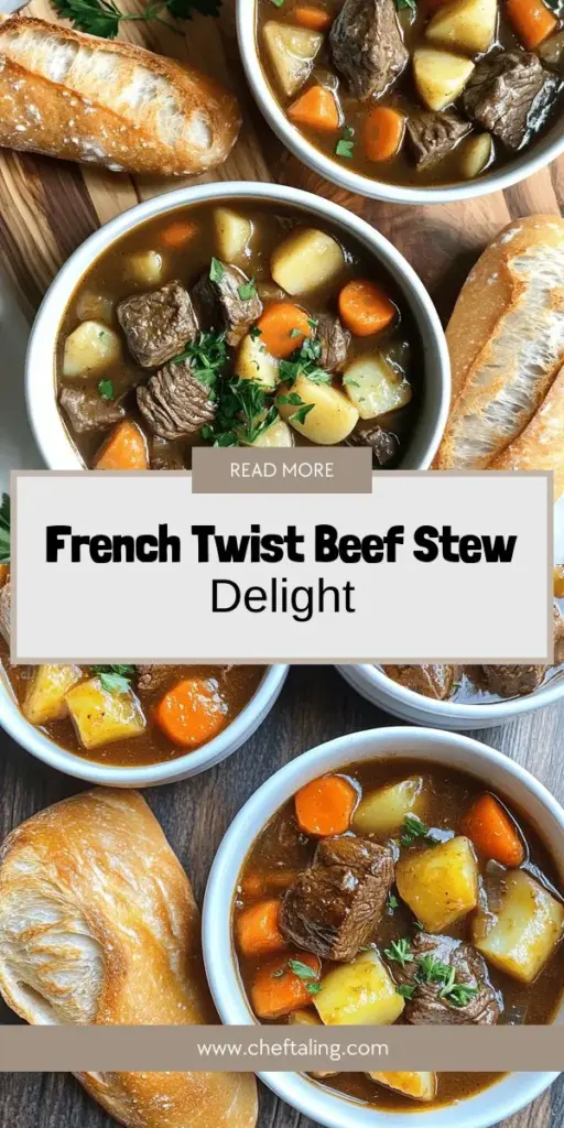 Discover the art of making a timeless beef stew with a French twist that will elevate your cooking game! In this post, I share essential ingredients like tender beef, fresh vegetables, and flavorful herbs combined with expert cooking techniques. Whether you’re a novice or a pro, this recipe is easy to follow and delivers mouth-watering results. Click through for the full recipe and create a cozy meal that's sure to impress!