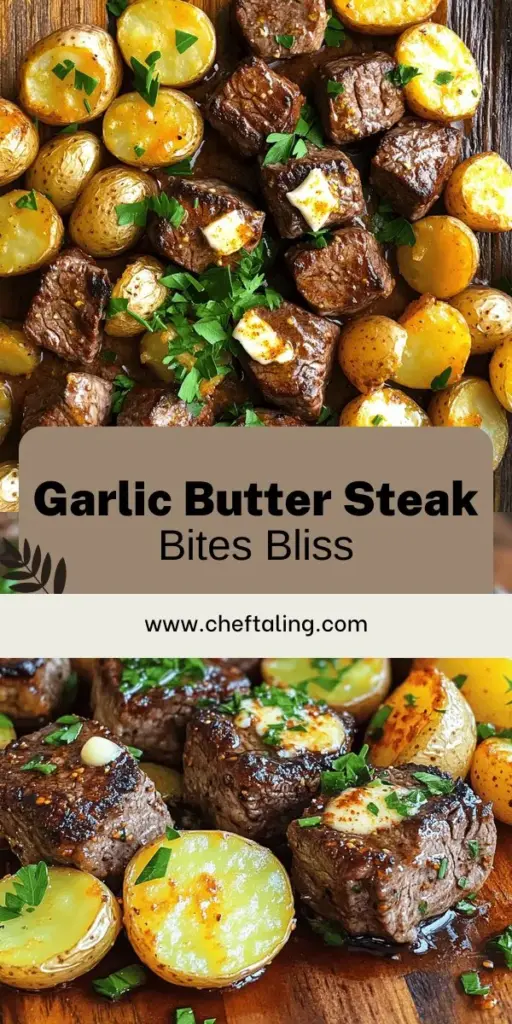 Savor a delightful meal with my Garlic Butter Steak Bites and Potatoes recipe! This easy dish brings together tender steak bites and crispy baby potatoes, all drenched in rich garlic butter for an irresistible flavor. Perfect for impressing guests or a cozy family dinner, you’ll find helpful cooking tips, ingredient suggestions, and tasty variations. Click through for the full recipe and elevate your dinner game today!