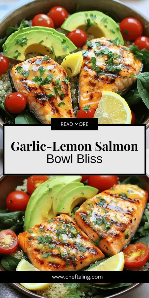Elevate your dinner with the Epic Garlic-Lemon Salmon Power Bowl! This nutritious dish combines omega-3-rich salmon, vibrant veggies, and a zesty marinade that packs a flavor punch. Perfect for meal prep or a cozy family dinner, it's easy to customize to your taste. Discover essential ingredients, preparation tips, and health benefits in this recipe that fuels your body and delights your palate. Click through to explore the full recipe and start cooking today!