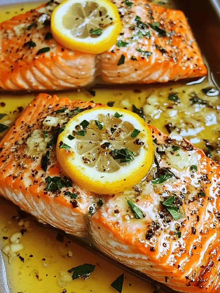 Discover the ultimate Sizzling Garlic Butter Baked Salmon recipe that guarantees a delicious and healthy dinner! This easy-to-make dish features tender salmon fillets enveloped in a rich garlic butter sauce, baked to perfection. Perfect for weekdays or special occasions, it's packed with flavors that will impress your family and friends. Serve it with your favorite sides for a complete meal. Click to get the full recipe and elevate your cooking tonight!