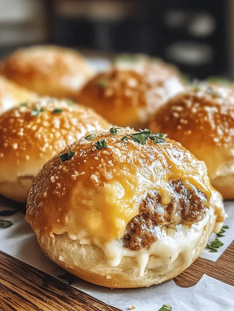 Indulge in a mouthwatering twist on classic comfort food with these Garlic Parmesan Cheeseburger Bombs! Perfectly seasoned beef is wrapped in golden, flaky dough and infused with rich garlic and cheesy goodness. These bite-sized delights are great for parties, game days, or a cozy dinner at home. Easy to make and irresistible, they’re sure to impress family and friends. Discover the recipe and elevate your snack game today!