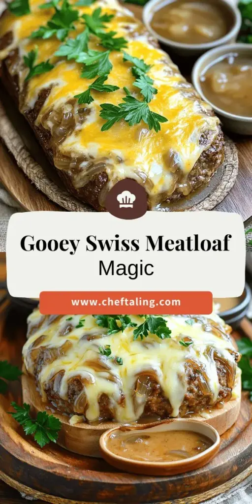 Elevate your dinner with this delicious Crockpot French Onion Meatloaf topped with melted Swiss cheese! This comforting recipe blends tender beef with savory onions and a cheesy crust, making it a family favorite. Discover simple steps and tips to ensure your meatloaf is juicy and flavorful every time. Ready to impress at dinner? Click to explore the full recipe and bring this flavorful dish to your table today!