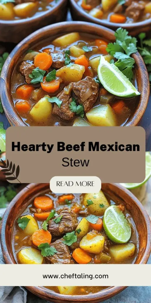 Warm up with my Savory Beef Mexican Stew Recipe that’s perfect for comfort food lovers! Packed with tender beef, colorful vegetables, and robust spices, this easy-to-follow recipe will guide you in creating a meal full of flavor. Ideal for any cook, this hearty stew is bound to become a favorite at your dinner table. Click to explore the full recipe and make your next meal unforgettable!