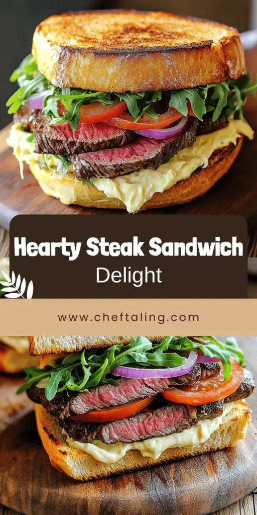 Indulge your taste buds with a savory steak sandwich topped with creamy garlic aioli! Discover how to select the best steak cuts, find the perfect bread, and elevate your meal with must-have toppings. With easy steps to make flavorful garlic aioli, you’ll create a sandwich that’s not just satisfying but bursting with flavor. Click through to get the full recipe and impress your family and friends with this delicious dish!