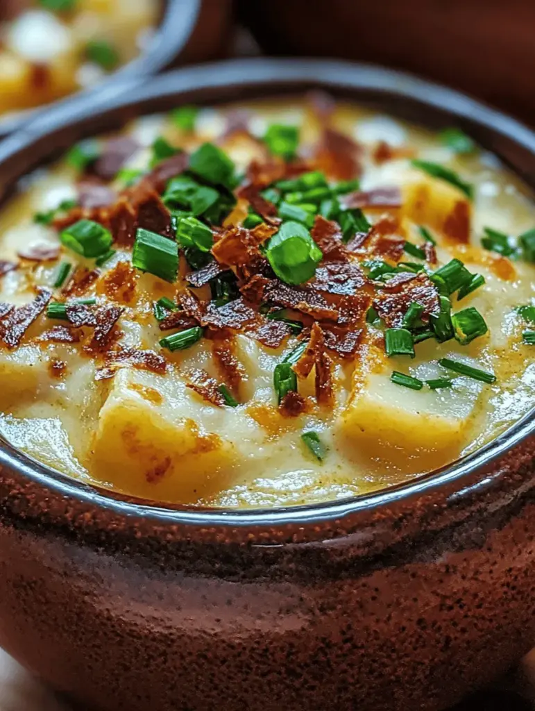 Discover the creamy comfort of Outback Steakhouse inspired loaded baked potato soup right at home! This delicious recipe combines tender potatoes, savory bacon, rich cheese, and a blend of spices for a hearty bowl that's perfect for any occasion. Whether you're prepping for a cozy dinner or a game day gathering, this soup is sure to impress. Dive into layers of flavor and warmth—your taste buds will thank you! Perfect for chilly nights!