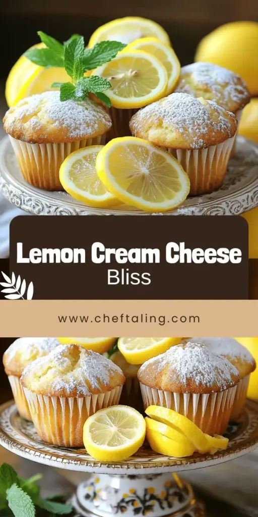 Indulge in the zesty delight of Lemon Cream Cheese Muffins! This easy-to-follow recipe combines tangy lemon and creamy richness for a scrumptious treat perfect for any occasion. Discover the essential ingredients, simple baking steps, and fun variations to elevate your muffins. Whether for brunch or a sweet snack, these muffins are sure to impress. Click to explore the full recipe and start baking your lemony goodness today!