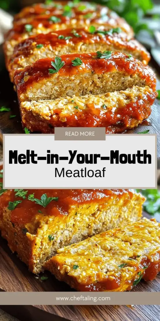 Upgrade your dinner with a Melt-in-Your-Mouth Garlic Parmesan Chicken Meatloaf that’s easy to make and packed with flavor. This recipe features juicy ground chicken, aromatic garlic, and rich Parmesan, creating a delicious dish that your family will love. Learn the key ingredients and simple steps to prepare this tasty meal in no time. Don’t miss out on the full recipe—click through to discover how to impress everyone at the dinner table!