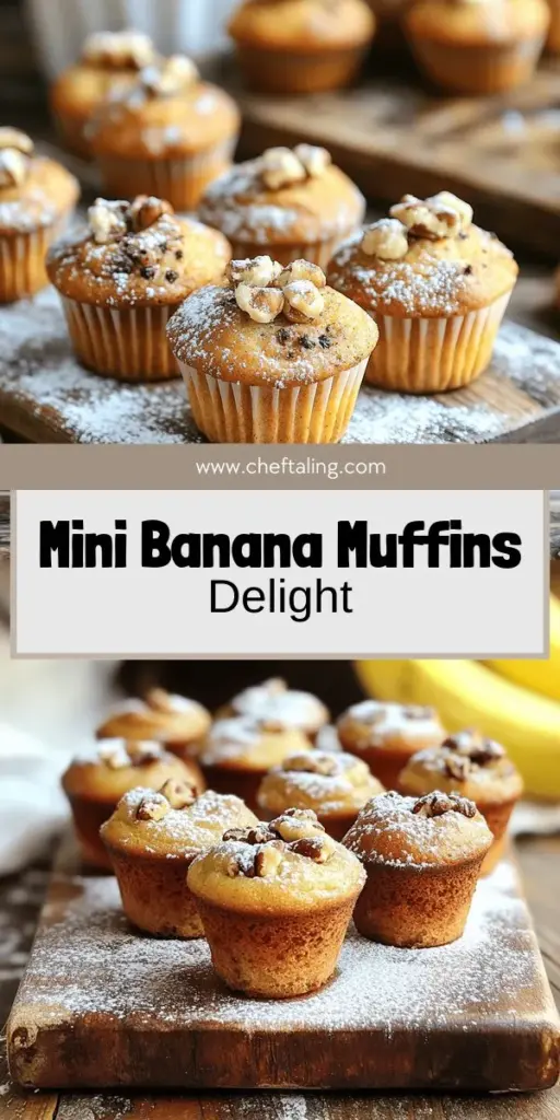 Indulge in the delightful world of mini banana muffins, the perfect easy and tasty snack recipe for all ages! Discover how to whip up these bite-sized treats with simple ingredients, along with fun variations to satisfy your sweet cravings. Packed with flavor and nutrition, these muffins are a hit for breakfast or any time of day. Click through to explore the full recipe and start baking your own delicious mini banana muffins today!