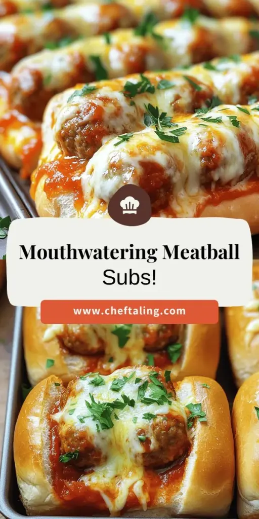 Satisfy your cravings with this easy homemade meatball sub recipe! Discover how to create juicy meatballs from scratch using simple ingredients like ground beef, breadcrumbs, and fresh herbs. Learn the best tips for browning meatballs and assembling the perfect sub with marinara sauce and gooey mozzarella cheese. Perfect for family meals or gatherings, these subs are sure to impress. Click through for the full recipe and start cooking your new favorite dish!