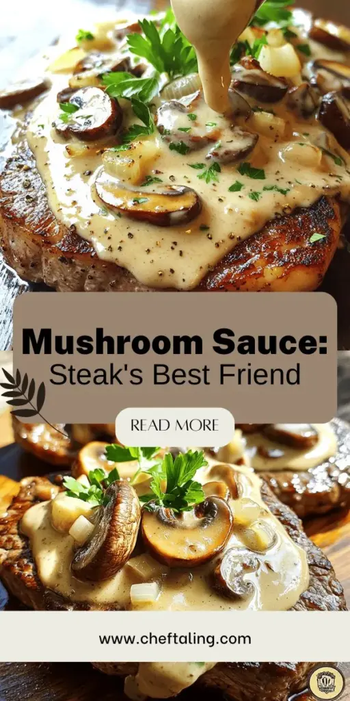 Elevate your steak night with this creamy mushroom sauce recipe that's a dream come true for steak lovers! Discover how to create a rich, velvety sauce using fresh mushrooms and simple ingredients that will impress your guests. Ideal for pairing with juicy ribeye or sirloin, this sauce is both easy to make and bursting with flavor. Click through to explore the full recipe and transform your next meal into a gourmet experience!