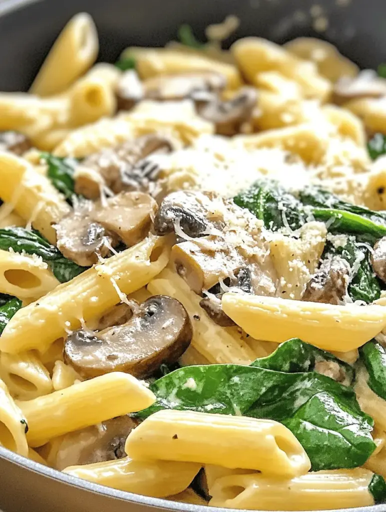 Delve into the delightful world of one-pan meals with our Parmesan Spinach Mushroom Pasta Skillet. This easy recipe combines the rich flavors of sautéed mushrooms, fresh spinach, and creamy Parmesan for a dish that's both comforting and quick to prepare. Perfect for busy weeknights, this skillet meal minimizes cleanup while maximizing taste. Join us in making delicious family dinners without the hassle—your taste buds will thank you!