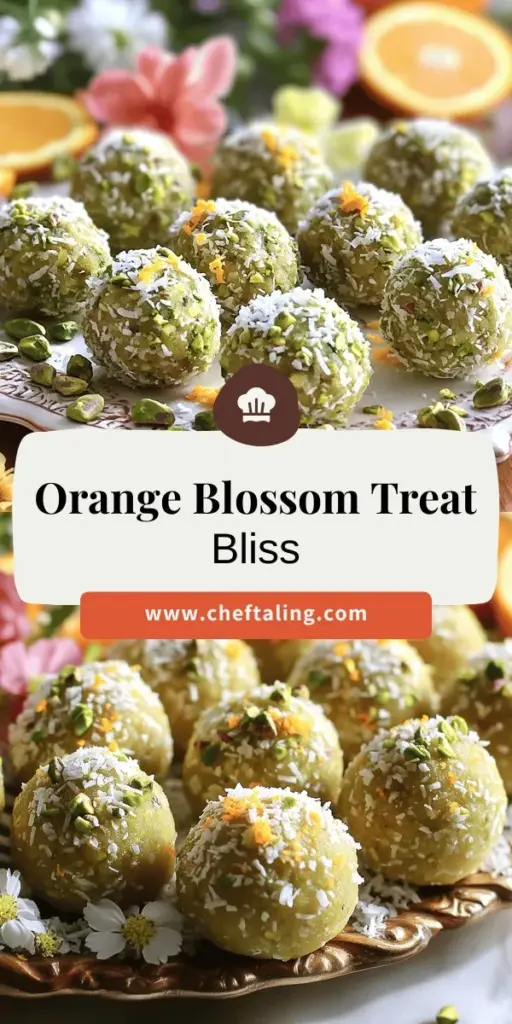 Discover the magic of Orange Blossom Delight Balls, the perfect no-bake treat that's simple and delicious! Made with wholesome ingredients like almond flour, shredded coconut, and a hint of orange blossom water, these sweet bites are not only easy to make but also healthy. Perfect for any occasion, these delightful snacks are sure to impress. Explore the full recipe and learn tips for customization by clicking through now! Enjoy a burst of flavor today!