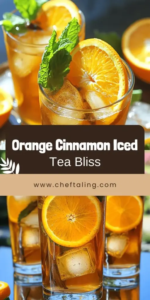 Cool off this summer with our Easy Orange Cinnamon Iced Tea Recipe! This delightful drink combines the zesty flavor of fresh orange with the warm spiciness of cinnamon, creating a unique twist on classic iced tea. Perfect for gatherings or a refreshing solo treat, this recipe is simple and quick to make. Click through to explore the full recipe and make your own refreshing iced tea that will impress everyone!