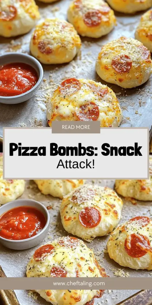 Looking for a delicious and fun snack? Check out this Easy Pizza Bombs Recipe! These irresistible bites are packed with gooey cheese and your choice of flavors, making them perfect for any occasion. Customize them with pepperoni, veggies, or even sweet fillings! With simple ingredients and easy steps, you’ll impress family and friends in no time. Click through to explore the recipes and start baking your own tasty pizza bombs today!
