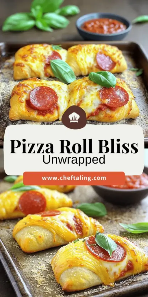 Dive into the delicious world of pizza rolls with our quick and easy snack guide! Discover the history of this fan-favorite treat, learn how to make homemade pizza rolls from scratch, and explore the best cooking methods and dipping sauces to elevate your snacking experience. Perfect for parties or family gatherings! Click through to explore mouthwatering recipes and tips for creating your own tasty pizza rolls that everyone will love!