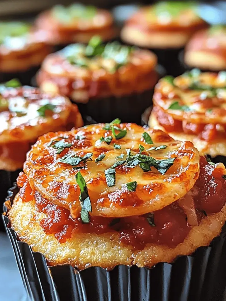 Discover the delicious twist on classic pizza with our Deep Dish Pizza Cupcakes recipe! Perfect for parties or a fun family dinner, these mini pizzas offer a gooey, cheesy center surrounded by a flaky crust. Easy to make and customizable with your favorite toppings, they’re sure to impress pizza lovers of all ages. Elevate your next gathering with this unique treat that combines the best of both worlds—pizza and cupcakes! Save this recipe for your next culinary adventure!