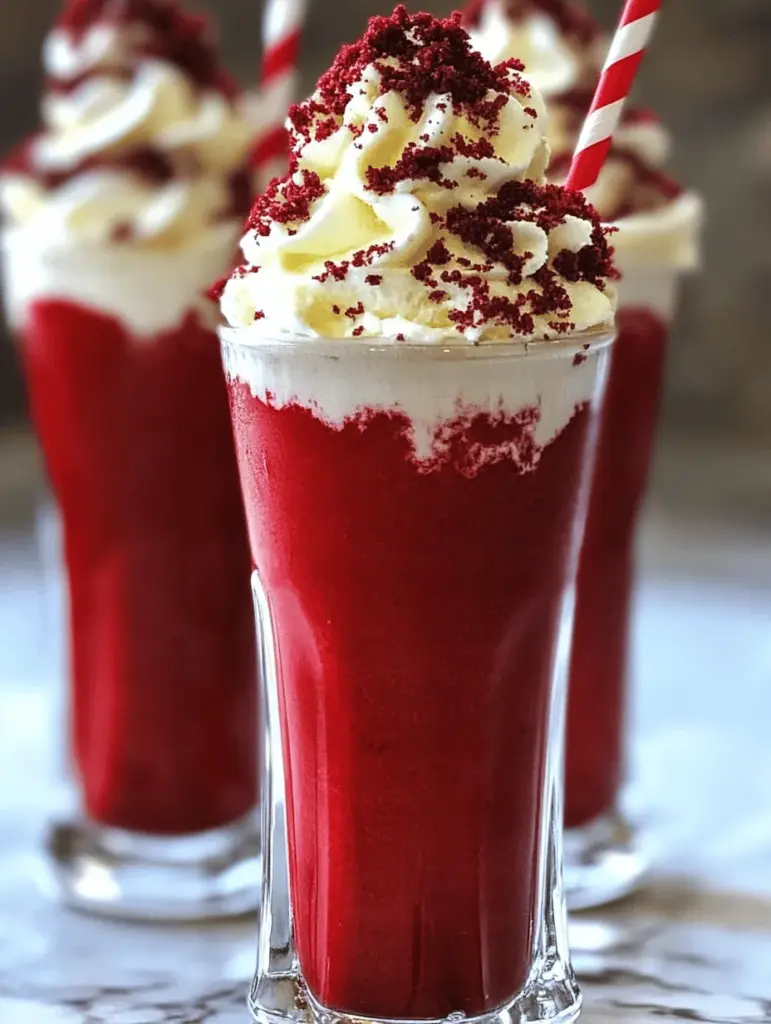 Treat yourself to a rich and creamy Red Velvet Milkshake that's perfect for all dessert lovers! This delightful recipe combines the classic flavors of red velvet cake with smooth ice cream and a hint of cream cheese frosting. Perfect for parties or a sweet treat at home, this milkshake is sure to impress. Discover the simple steps to create this delicious drink that will satisfy your cravings and wow your friends!