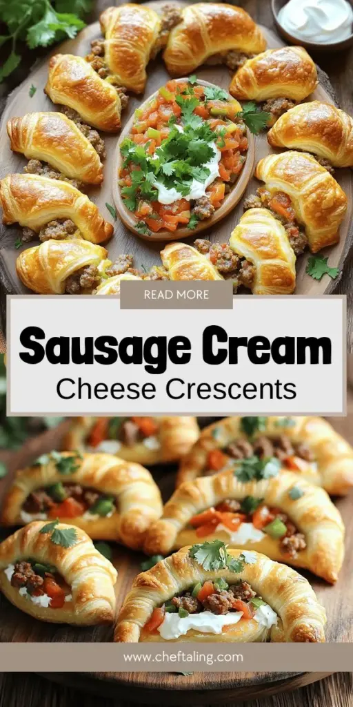 Discover the deliciousness of Rotel Sausage & Cream Cheese Crescents, the perfect appetizer that everyone will love! These tasty snacks feature flaky crescent rolls filled with spicy sausage, creamy cheese, and zesty Rotel tomatoes. They're easy to make and ideal for parties, game nights, or family dinners. Ready to impress your guests? Click through for the full recipe and tips to create these delightful bites at home!