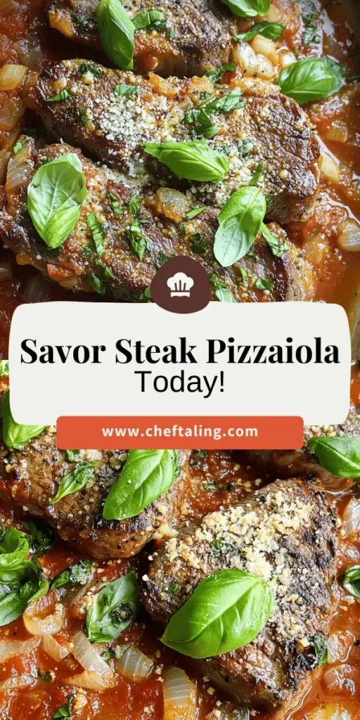 Discover the mouthwatering flavors of Steak Pizzaiola, a classic Italian dish that pairs tender beef with a rich, zesty marinara sauce. In this article, you'll learn its fascinating history, cultural significance, and how to recreate this delectable recipe at home with easy step-by-step instructions. Don't miss out on tips for using the best cuts of beef and seasoning perfectly. Click through to explore the full recipe and bring a taste of Italy to your kitchen!