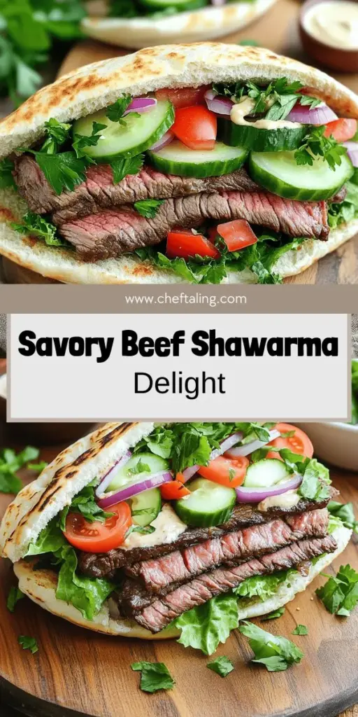 Satisfy your cravings with the Beef Shawarma Supreme Sandwich, a delectable recipe that packs bold flavors and mouthwatering spices! Discover the secrets to tender marinated beef, the perfect blend of fresh veggies, and delicious creamy sauces. Whether you're impressing guests or enjoying a cozy meal at home, this recipe will not disappoint. Dive into the full guide and elevate your sandwich game—click through for the complete instructions and start cooking today!