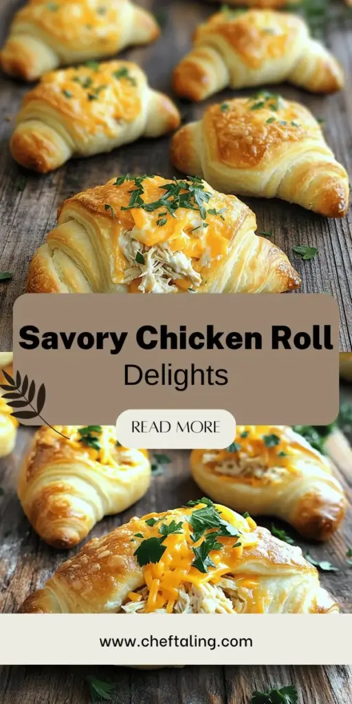 Impress your friends and family with these savory chicken crescent rolls that are as easy to make as they are delicious! This simple recipe combines tender chicken, creamy cheese, and flaky dough to create the ultimate treat for any occasion. Discover fun variations and serving suggestions that will elevate your gatherings. Click through to explore the full recipe and start making these flavorful bites today!