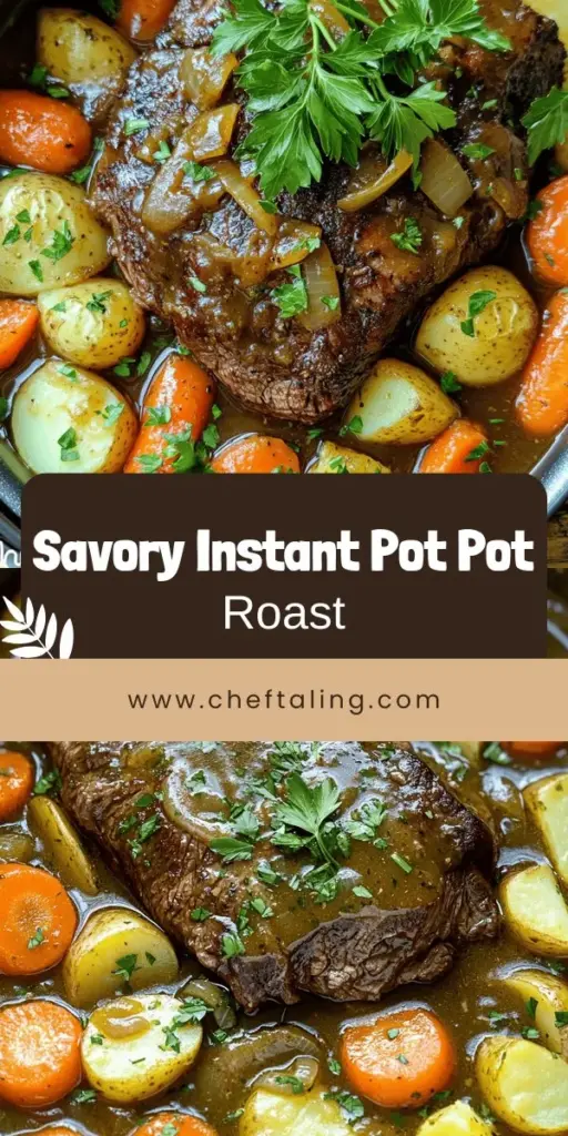 Craving a delicious meal? Discover the secrets to making a savory Instant Pot pot roast with this easy cooking guide! Learn how to select the best ingredients, perfect your seasoning, and master cooking techniques for a tender, flavorful dish your family will love. Whether you're a beginner or a seasoned cook, this guide will help you fill your home with mouthwatering aromas. Click through to explore the full recipe and elevate your cooking game!