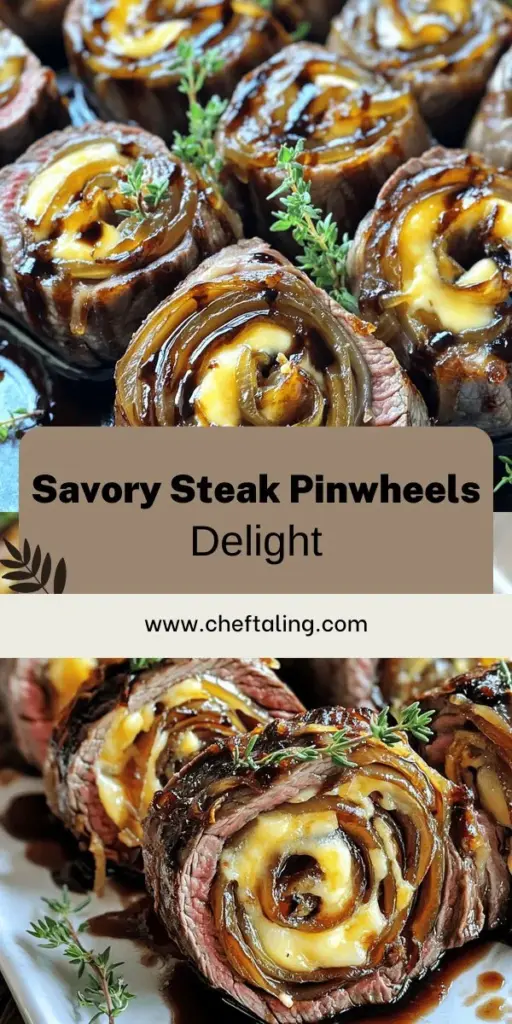 Impress your family and friends with a delicious and easy recipe for French Onion Steak Pinwheels! You'll love the savory combination of tender steak, caramelized onions, and creamy Gruyère cheese. This mouthwatering dish is perfect for any occasion, and it’s simple to prepare. Discover step-by-step instructions and creative variations to make it your own. Click through to dive into this tasty recipe and elevate your dinner game!