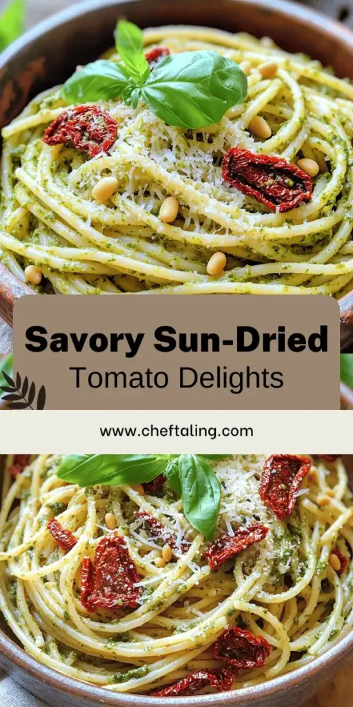 Discover how to elevate your meals with delicious sun-dried tomatoes! In this article, you'll find delightful recipes, including a standout sun-dried tomato pesto pasta that’s simple and full of flavor. Learn the health benefits, easy storage tips, and even how to make your own sun-dried tomatoes at home. Click through to explore the amazing possibilities of incorporating sun-dried tomatoes into your everyday cooking and enjoy a burst of flavor in every bite!