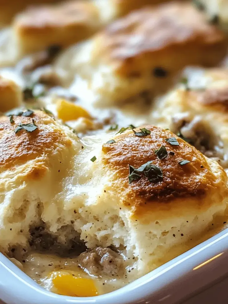 Start your day off right with this Easy Biscuits and Gravy Breakfast Casserole! Perfect for busy mornings or weekend brunches, this hearty dish combines flaky biscuits with creamy sausage gravy for a deliciously satisfying meal. Simple to prepare and packed with flavor, it's a family favorite that will have everyone asking for seconds. Check out the recipe and enjoy a comforting breakfast that’s sure to please!