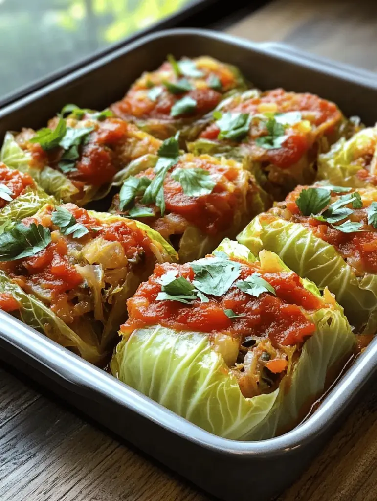 Discover the deliciousness of Savory Stuffed Cabbage Rolls, a wholesome family favorite that's perfect for any meal. Packed with flavor and nutritious ingredients, these rolls combine tender cabbage leaves with a savory filling of rice and meat. Easy to prepare and perfect for sharing, this dish is sure to impress both kids and adults alike. Bring warmth to your dinner table with this comforting recipe that everyone will love!