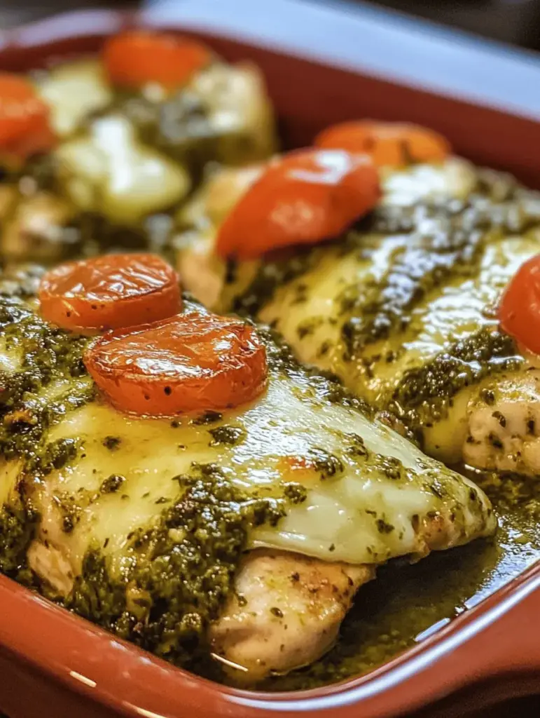 Discover the ultimate meal prep solution with this Easy 4 Ingredient Pesto Chicken Bake! Perfect for busy weeknights, this flavorful dish combines tender chicken, zesty pesto, fresh veggies, and melted cheese for a delicious, hassle-free dinner. Perfectly baked to perfection, it's not only simple but also nutritious. Whether you're feeding the family or meal prepping for the week, this recipe is a must-try! Pin it now for quick and easy dinner inspiration!