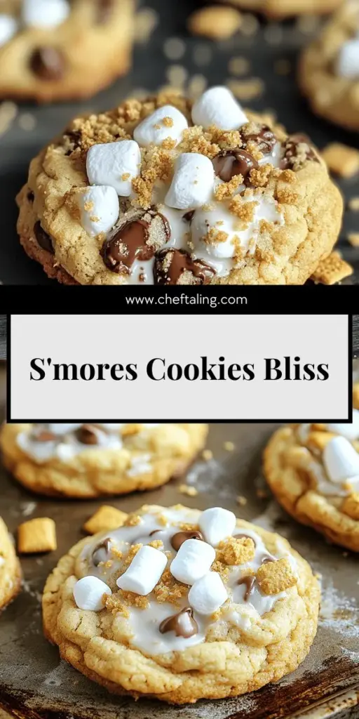 Indulge in the ultimate s'mores cookies that capture the essence of summer! This easy-to-follow recipe features soft and chewy cookies packed with gooey marshmallows, rich chocolate, and that classic graham cracker crunch. Perfect for any occasion, learn how to mix, bake, and even customize your treats with fun variations. Click through to explore the full s'mores cookies recipe and treat your taste buds to a delightful experience!