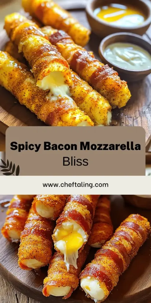 Satisfy your snack cravings with Nashville Hot Bacon-Wrapped Mozzarella Sticks! These delicious bites combine crispy bacon and gooey cheese for a spicy twist on a classic favorite. Perfect for game day or any gathering, this quick and easy recipe will have your taste buds dancing. Discover essential ingredients, preparation tips, and cooking methods to achieve the perfect crispiness. Click through to explore the full recipe and elevate your snack game!