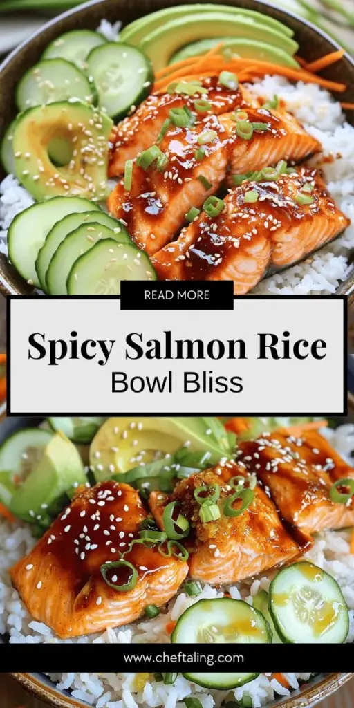 Spice up your dinner with this Flavorful Spicy Salmon Rice Bowl Recipe! Bursting with fresh salmon, jasmine rice, and vibrant veggies, this dish is both healthy and easy to make. Follow our simple steps to create a beautiful bowl filled with delightful flavors and textures. Perfect for any cook, this recipe offers variations for every dietary need. Click to explore the full recipe and make dinner special tonight!