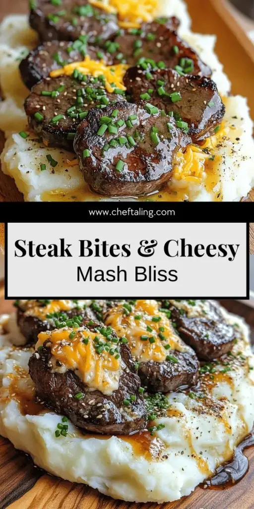 Indulge in a delicious culinary experience with juicy steak bites in garlic herb butter paired with creamy cheesy mashed potatoes. This mouthwatering recipe will wow your family and guests, making every meal a special occasion. Discover easy step-by-step instructions, tips for perfect cooking, and creative ideas for dazzling sides. Ready to impress at dinner? Click through to explore the full recipe and elevate your dining game today!