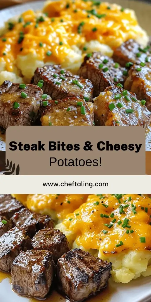 Indulge your senses with these Garlic Butter Steak Bites and Cheesy Smashed Potatoes that are perfect for any dinner! This easy-to-follow recipe combines tender steak cooked in rich garlic butter with creamy, cheesy potatoes for a truly satisfying meal. Discover simple ingredients, cooking tips, and delicious variations that will elevate your dinners. Click to explore the full recipe and impress your family tonight!
