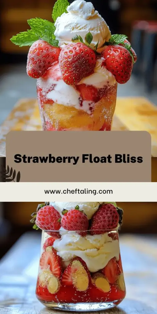 Beat the summer heat with the Easy Strawberry Patch Float, a delightful and refreshing dessert perfect for warm days! This simple recipe combines fresh strawberries, creamy ice cream, and fizzy soda to create a treat that's fun for kids and adults alike. Ready to impress your guests with this quick and tasty dessert? Click to explore the full recipe and bring joy to your summer gatherings with this fruity delight!