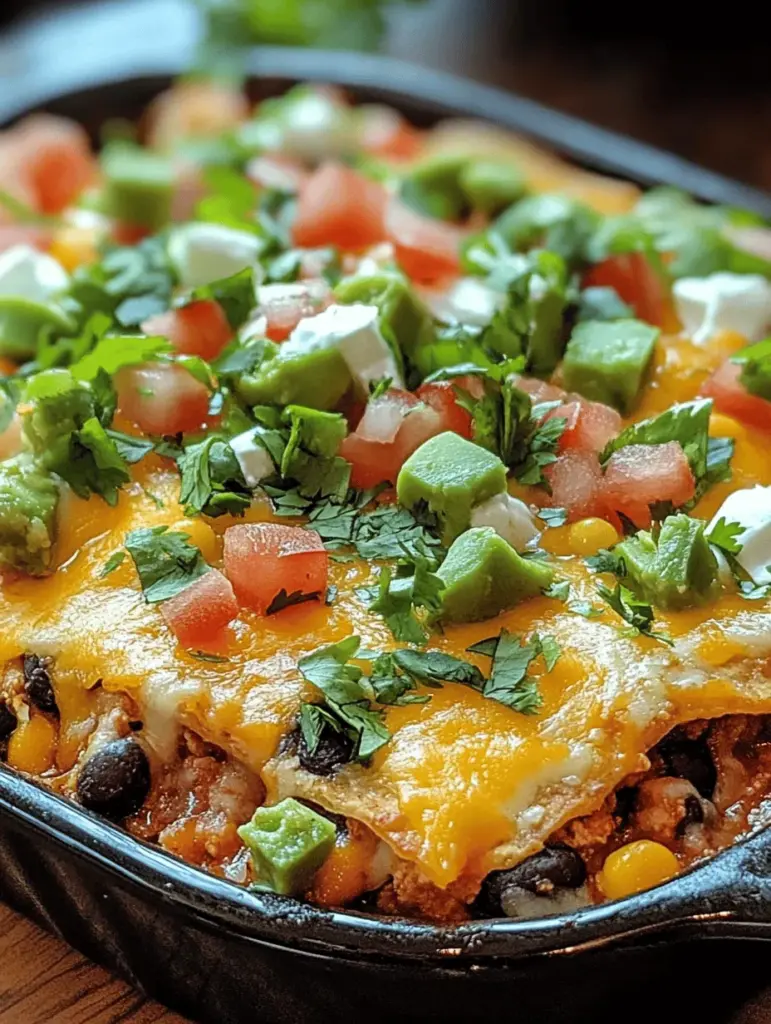 Discover the vibrant Tex-Mex Fiesta Bake Recipe that brings the flavors of Mexico right to your table! This hearty dish combines seasoned ground beef, zesty spices, and layers of fresh veggies, all baked to perfection. Perfect for family dinners or gatherings, it’s easy to make and sure to impress. Get ready for a flavorful journey that will delight your taste buds and become a new favorite. Try it today and spice up your meal routine!