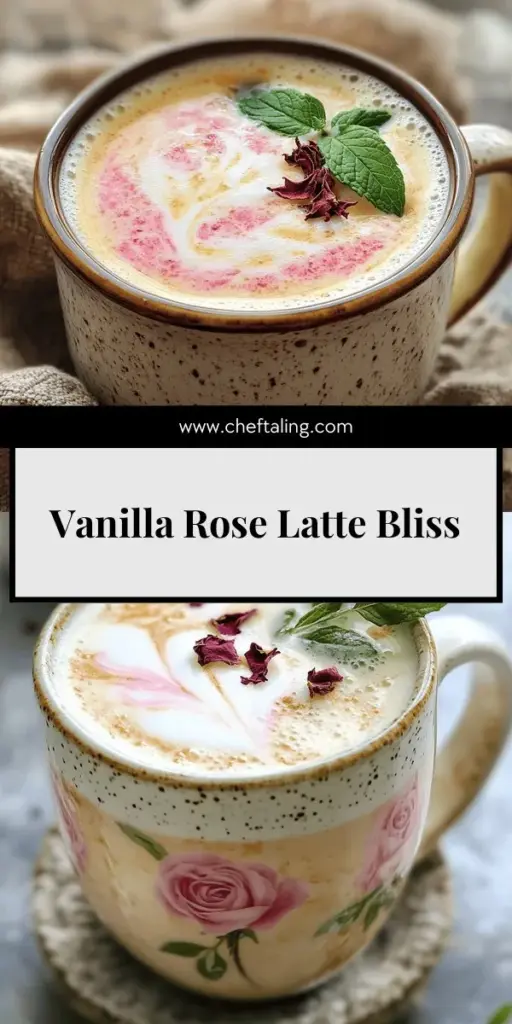 Indulge in the delightful flavors of a Vanilla Rose Tea Latte with this simple and flavorful recipe. Combining the sweetness of vanilla with the floral aroma of rose tea, this drink is perfect for any time of day. Learn how to craft your own relaxing cup, whether warm or iced, and explore ingredient substitutions and variations to suit your taste. Click through for all the steps to make your perfect Vanilla Rose Tea Latte today!