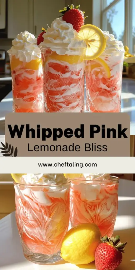 Beat the heat this summer with a delightful Whipped Pink Lemonade that will impress your friends and family! This refreshing drink combines fresh lemon juice, strawberries, and a creamy whipped topping for a fun twist on a classic favorite. Perfect for gatherings, picnics, or just a sunny day, this easy recipe invites you to add your creative spin. Ready to make a splash? Click through to explore the full recipe and serve up this summer delight today!