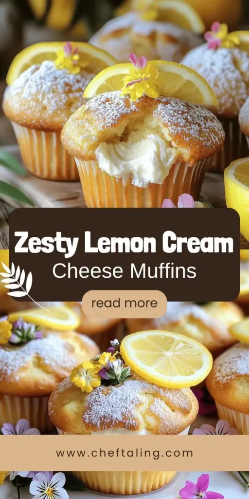 Discover the joy of baking with these delightful Lemon Cream Cheese Muffins! Perfect for any occasion, these muffins feature a light, fluffy texture and a creamy lemon center that brightens up your gatherings. Easy to make with simple ingredients, they are a delicious treat for spring and summer events. Click through to explore the full recipe and impress your friends and family with this zesty homemade delight!