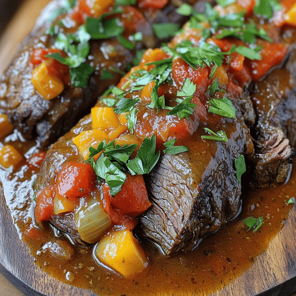 To make a great Stracotto alla Fiorentina, you need the right ingredients. The main star is the beef chuck roast, weighing about 3 to 4 pounds. This cut is rich in flavor and tenderizes well during long cooking.