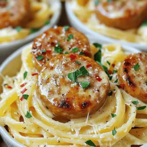 To make garlic butter sausage bites with creamy parmesan pasta, you need basic yet flavorful ingredients. Start with 1 pound of Italian sausage links, which can be spicy or mild. This choice gives your dish a strong base of flavor.