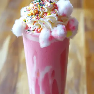 Creating a cotton candy milkshake is simple and fun. The key ingredients for this treat are easy to find. You will need: